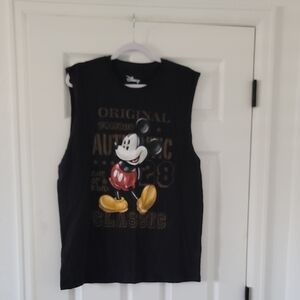 Disney Mickey Mouse Black Sleeveless Tank Top